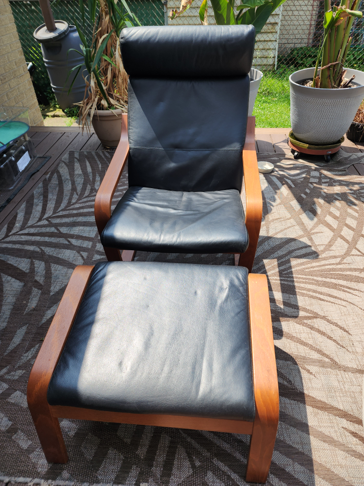 IKEA Chair & Ottoman - photo 3
