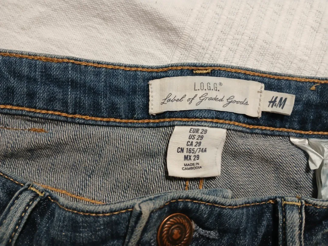 H&M L.O.G.G. Denim Shorts - Size 29 image indicator(2)