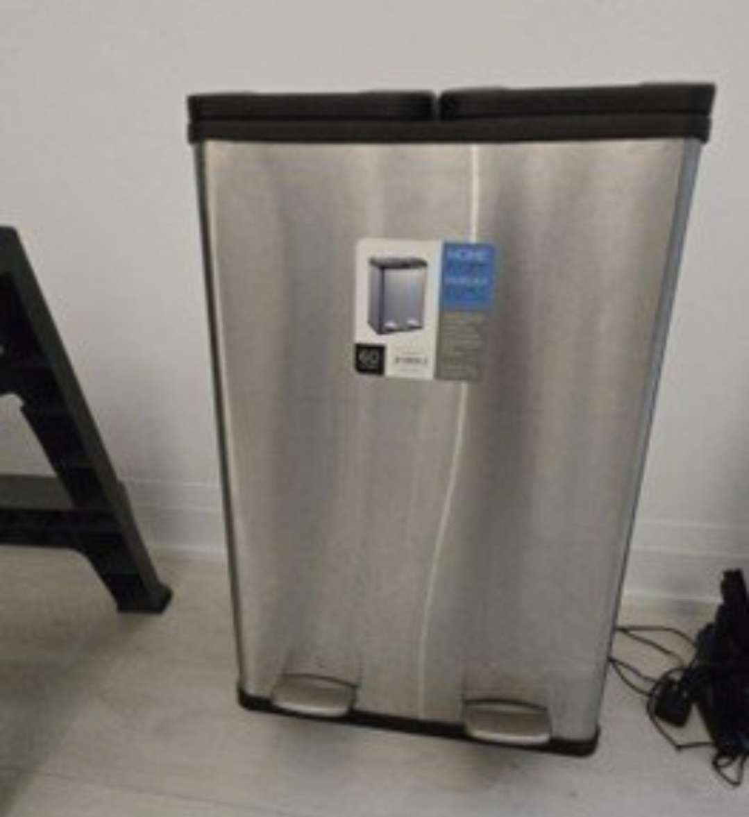 HOME SENSE Dual Bin - Stainless Steel