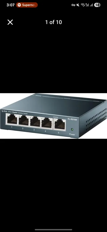 TP-Link 5-Port Gigabit Desktop Switch - TL-SG105 thumbnail