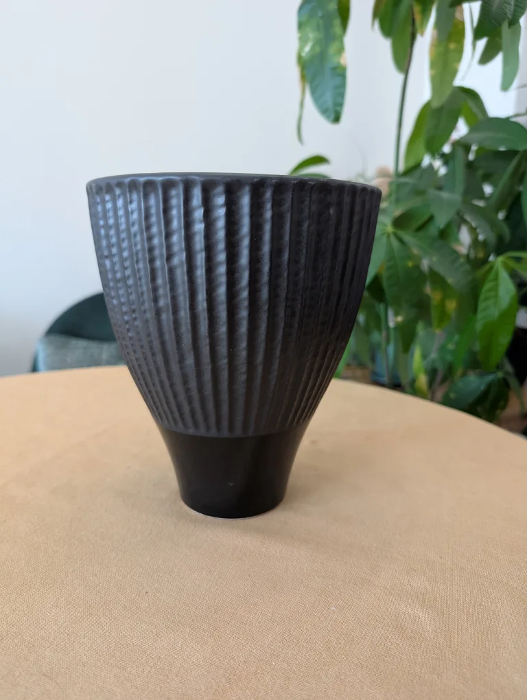 Black Textured Ceramic Planter thumbnail