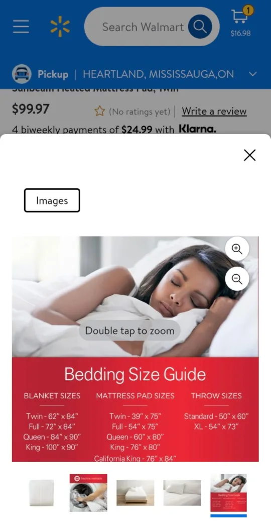 Sunbeam Heated Mattress Pad thumbnail