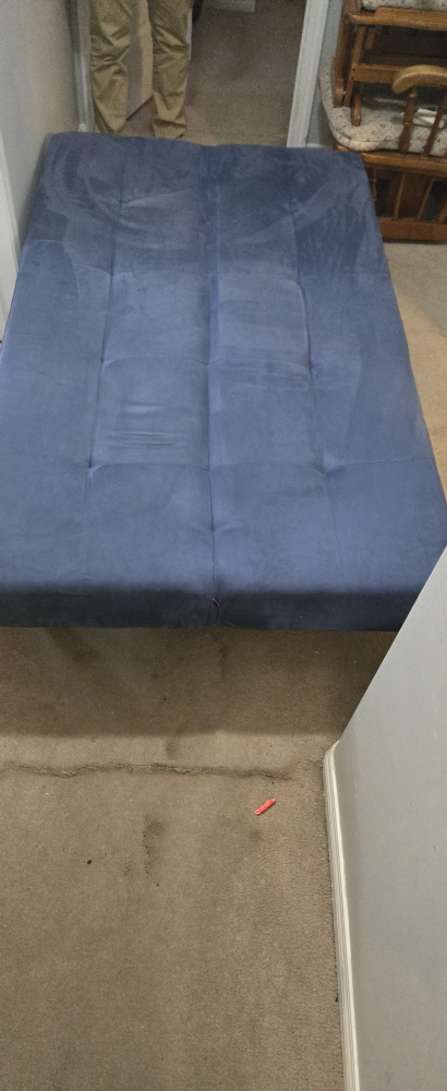 Blue Futon Sofa Bed - photo 2