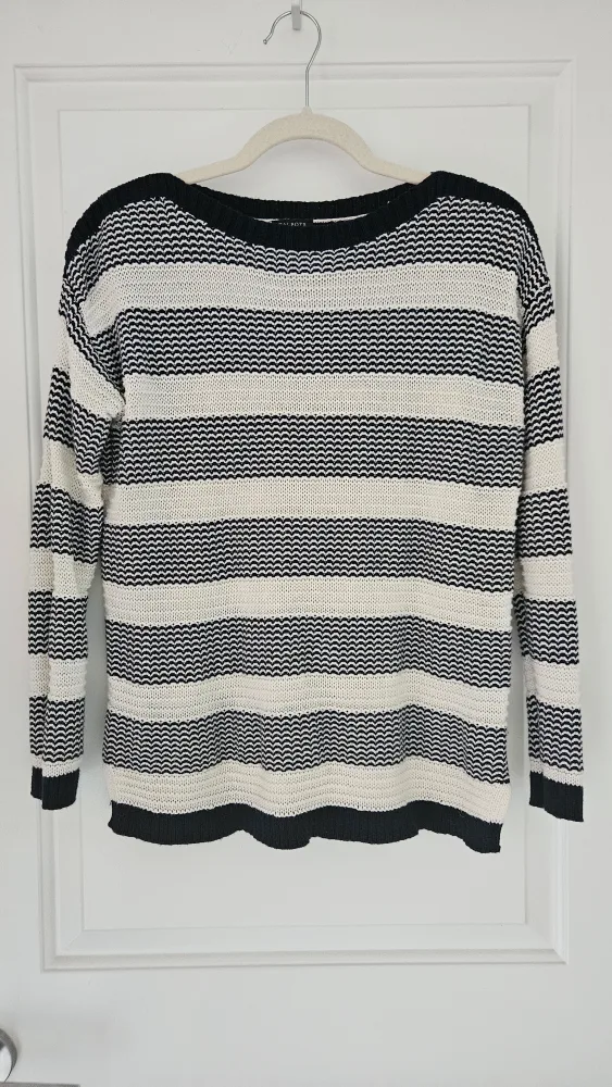 Talbots Petites Striped Knit Sweater, Size M thumbnail