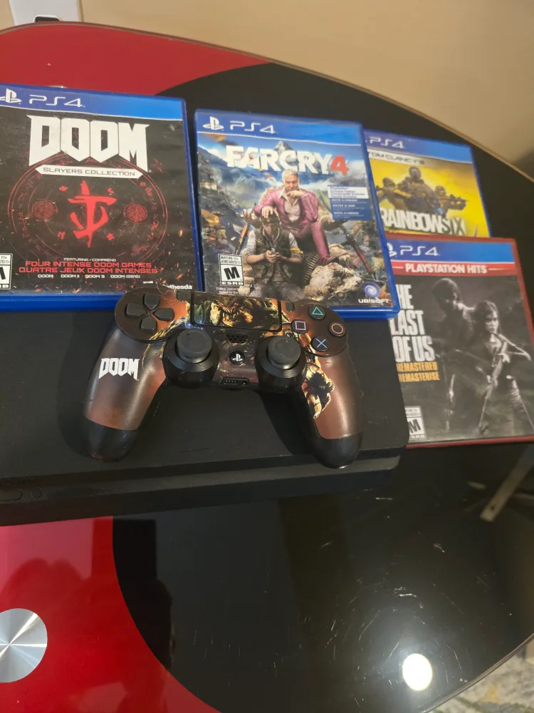PlayStation 4 Console, Controller, and Games thumbnail