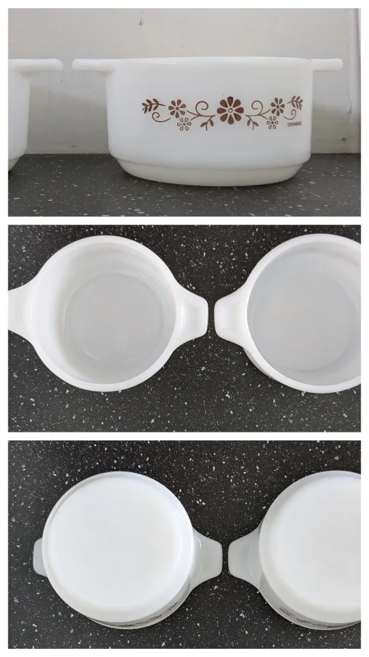 Set of 2 Vintage Termacriso soup bowls and 2 dessert cups thumbnail