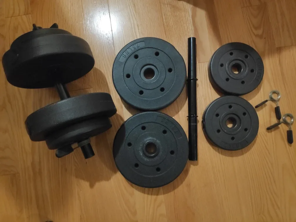 Adjustable Dumbbell Set - upto 30lbs on single image indicator(2)