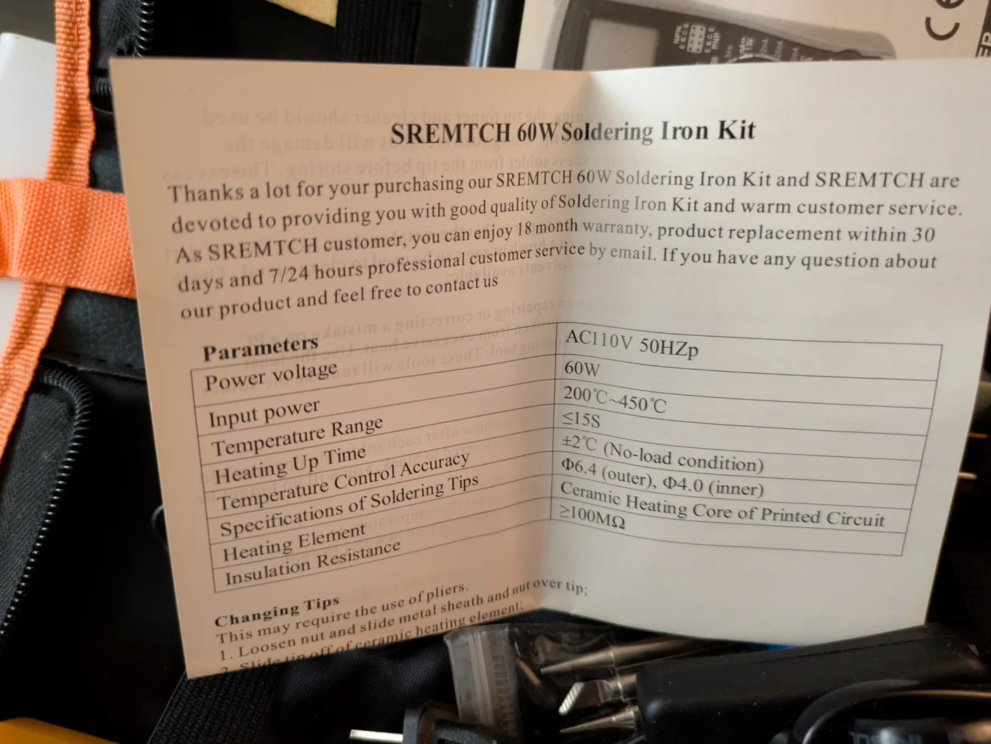 SREMTCH Soldering Iron Kit image indicator(4)