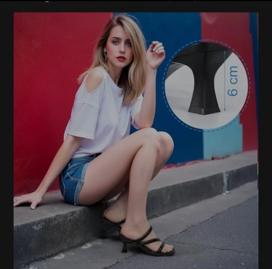 Strappy Black Heeled Sandal - sz 9 image indicator(4)