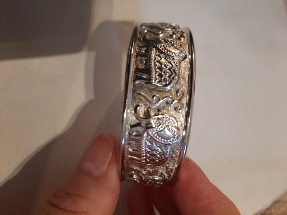 Silver 925 filled  Cuff Bracelet image indicator(3)