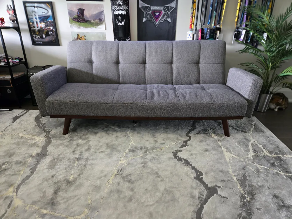 Grey Futon Sofa thumbnail