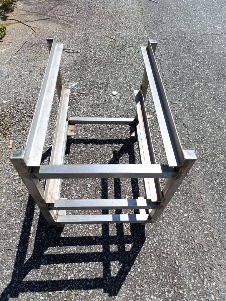 Stainless Steel Rolling Cart Frame - photo 3