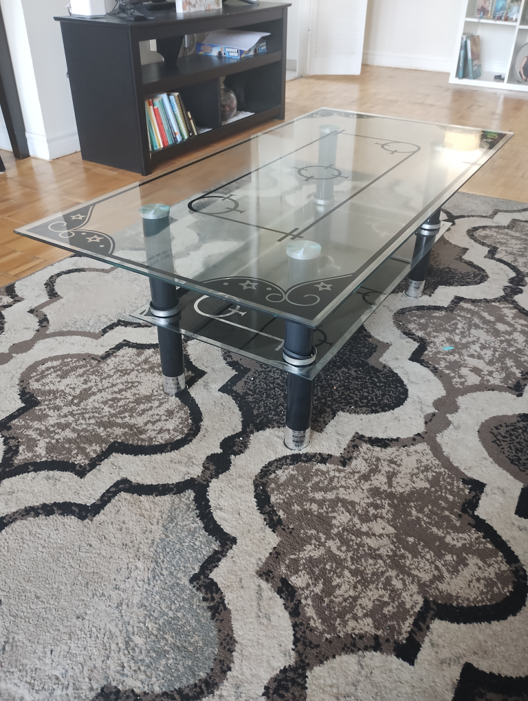 Glass Top Coffee Table