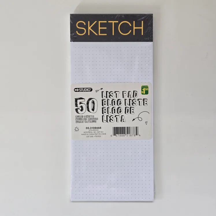 Sketch books, list pads, set of 3 image indicator(3)