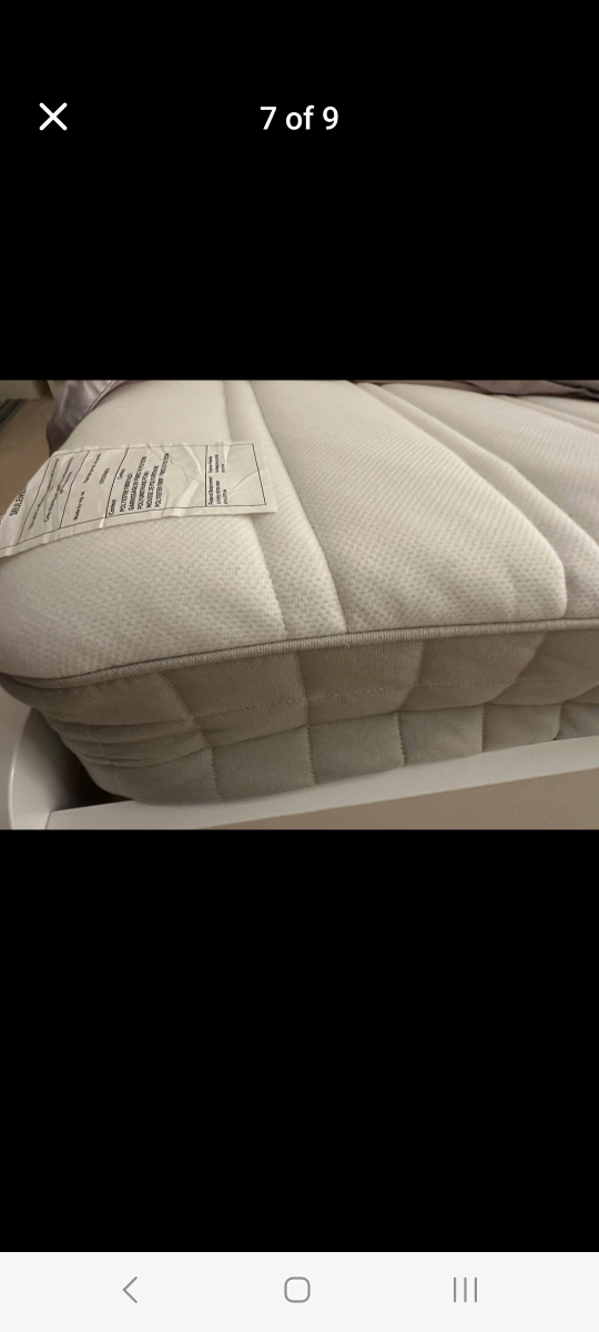 Ikea Queen Size bed  frame and mattress - photo 5