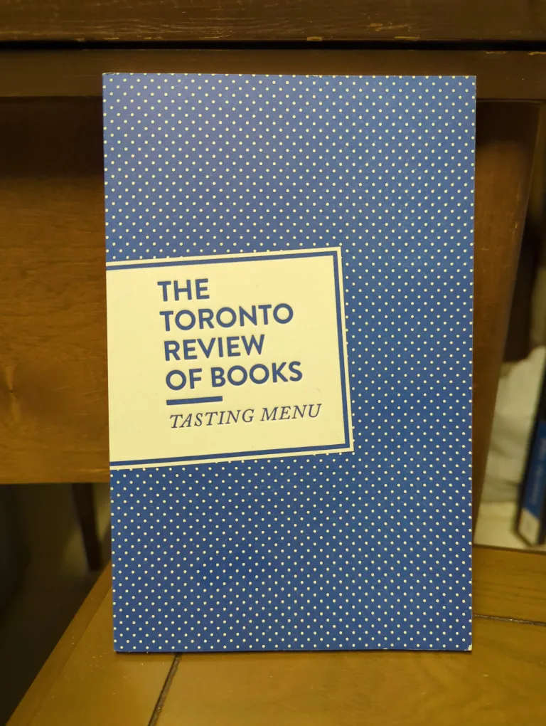 The Toronto Review Of Books Tasting Menu image indicator(2)