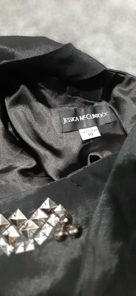 Jessica McClintock Black Dress - Size 10 - photo 3