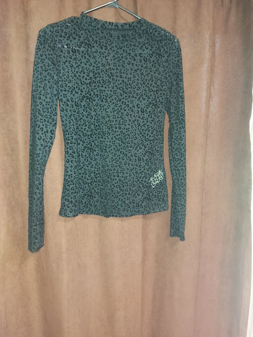 Leopard Print Long Sleeve Top thumbnail