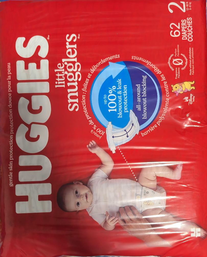 Huggies Diaper Size 2 - New- 62 Pieces - photo 2