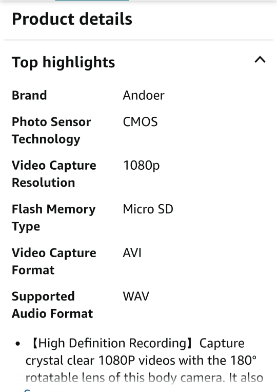 Andoer Body Camera - photo 2
