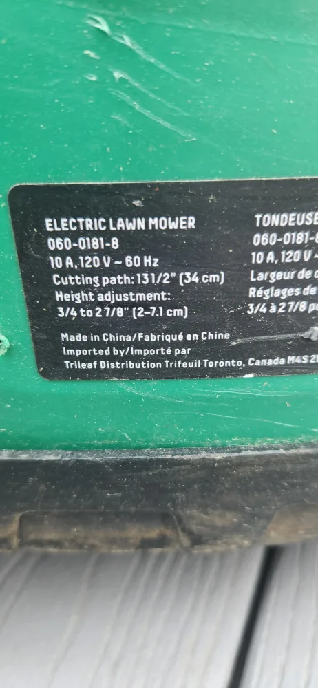 Electric Lawn Mower image indicator(2)