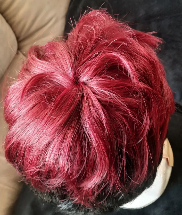 Human Red and Black   Wig image indicator(4)