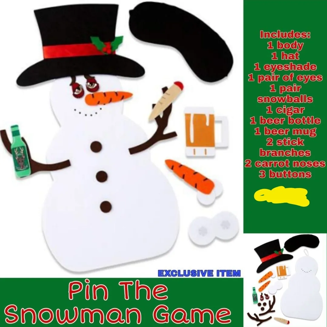 Pin the Snowman Game thumbnail