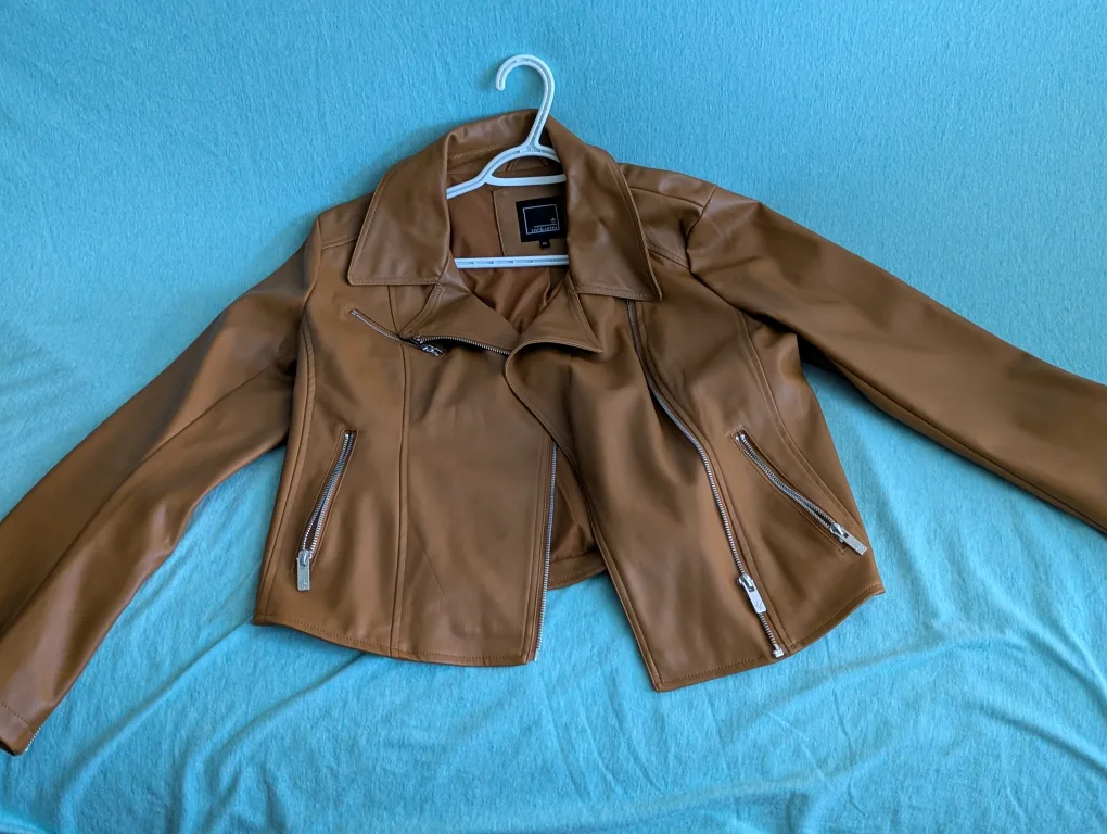 Love Tree Faux Leather Jacket - Size XL thumbnail