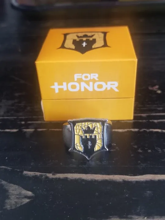 SUPER RARE! Metal Ring FOR HONOR I AM KNIGHT comes with box image indicator(3)