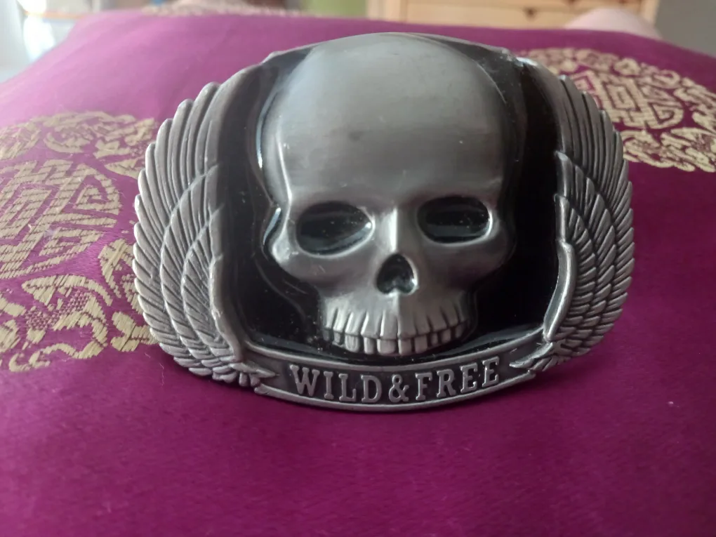 Wild & Free Skull Belt Buckle thumbnail