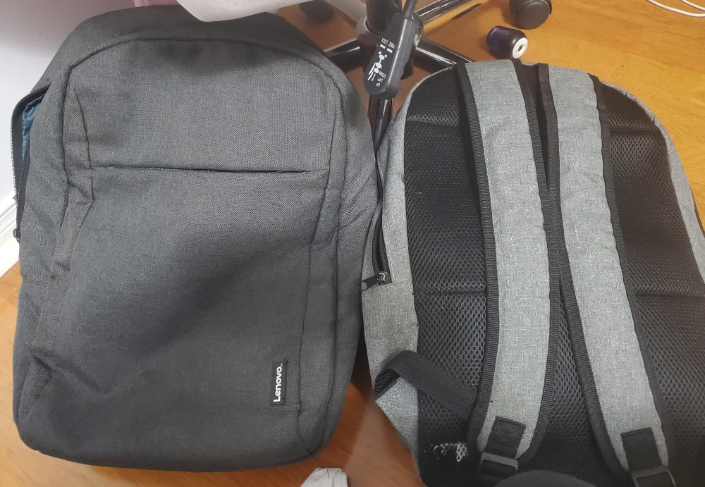 #freecycle Grey backpacks + organizer thumbnail