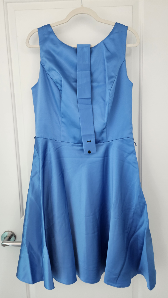 NEGOTIABLE - Stunning Blue Dress by Dessy Collection, Medium - photo 5