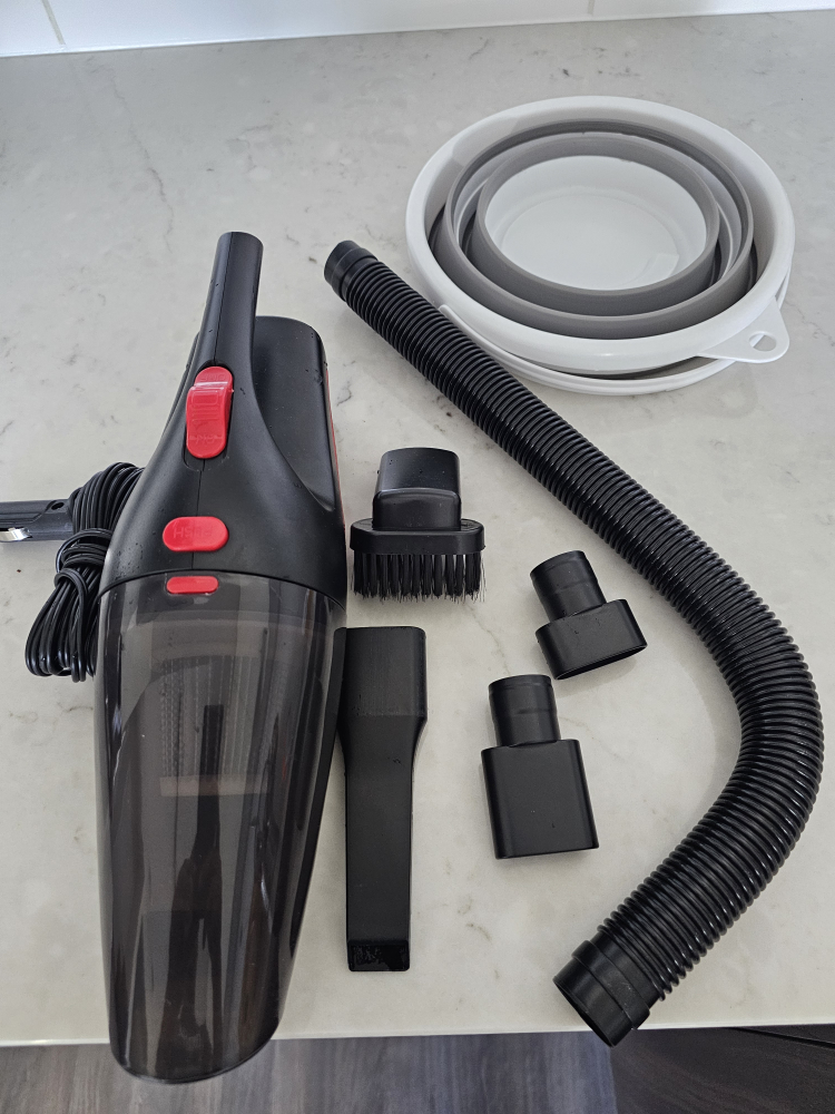 Compact handheld vacuum cleaner with attachments - photo 2