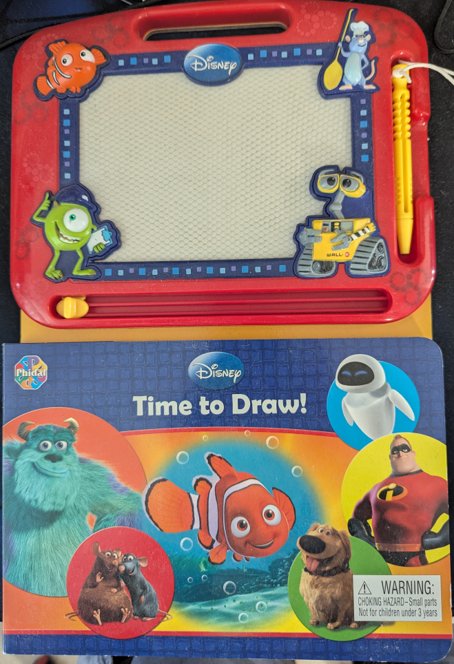 Disney & Smurfs Magna Doodle Boards with Books