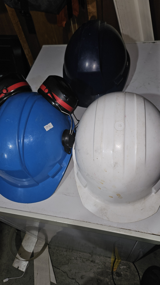 Safety Hard Hats and Ear Protection