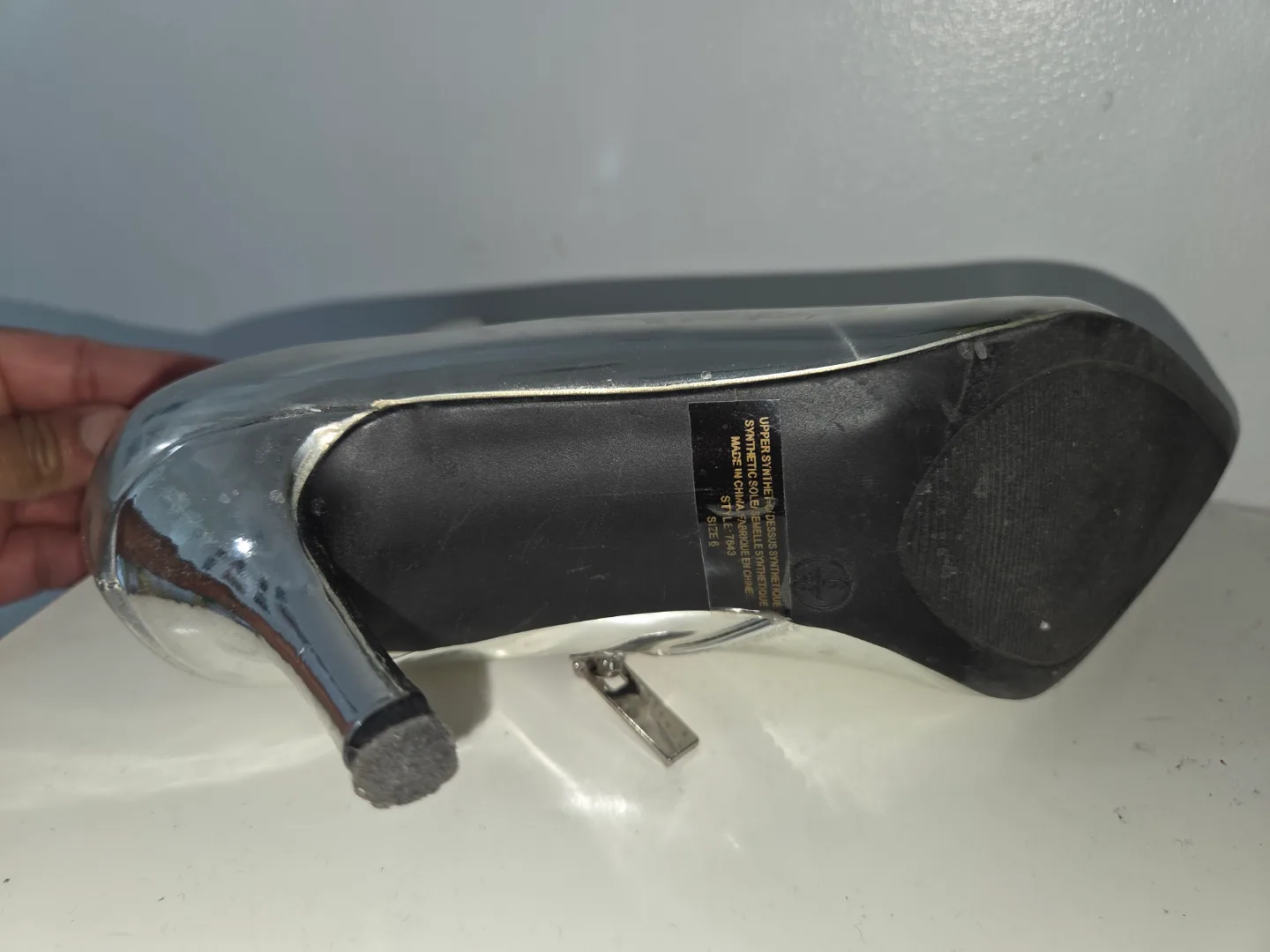 Metallic Silver Ankle Boots image indicator(2)