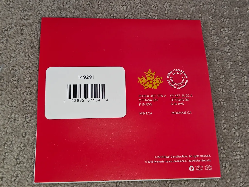 Canada 2015 RCM $20 Fine Silver Coin - Christmas Gingerbread Man image indicator(5)