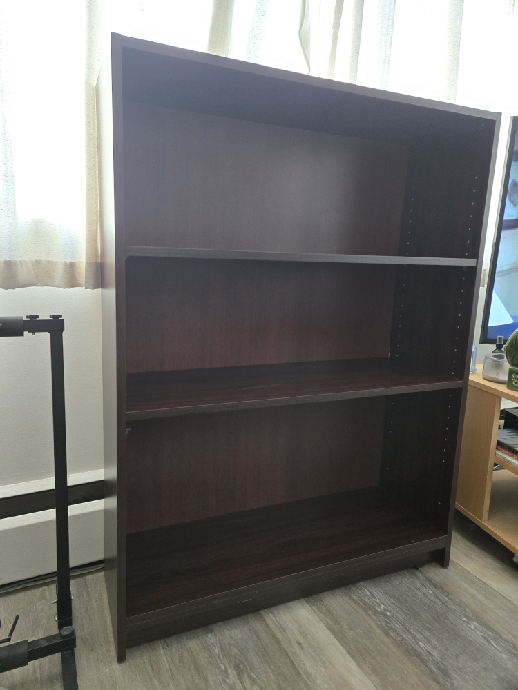 ***NEED GONE TODAY***Great condition cherry wood style bookcase