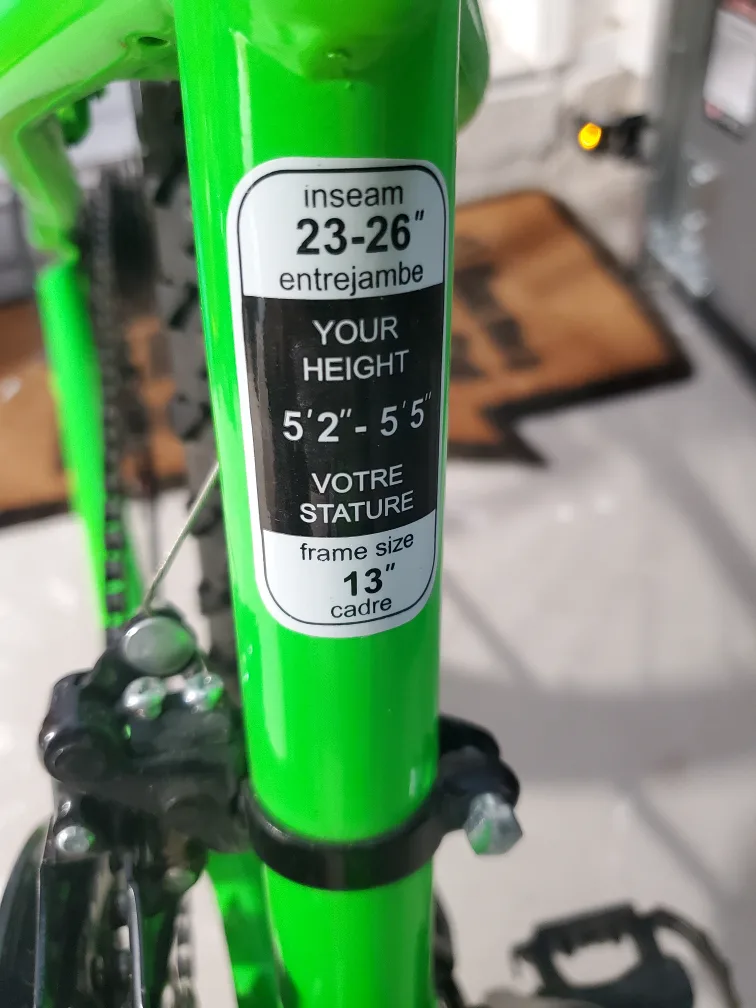 Glow in the dark bike for person 5'2" to 5'5" image indicator(2)