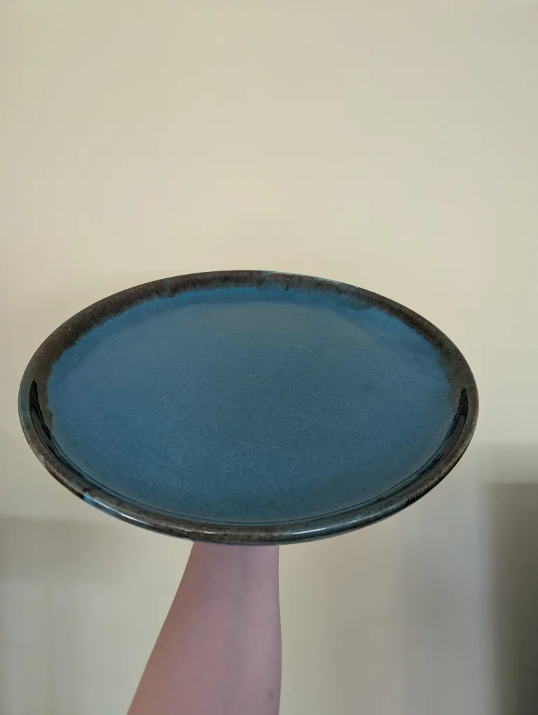 Large Turquoise Ceramic Plate thumbnail