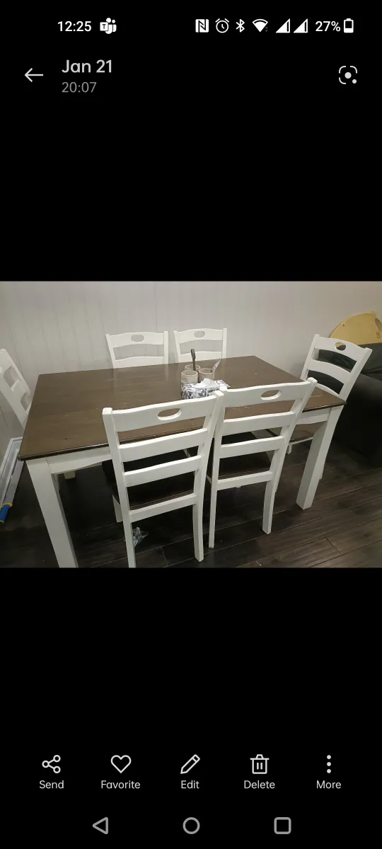 table and 6 chairs thumbnail