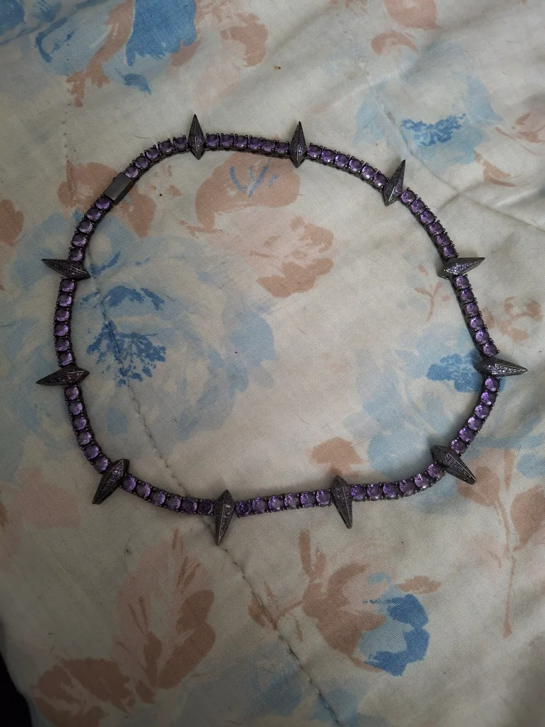 Purple Gemstone Necklace thumbnail