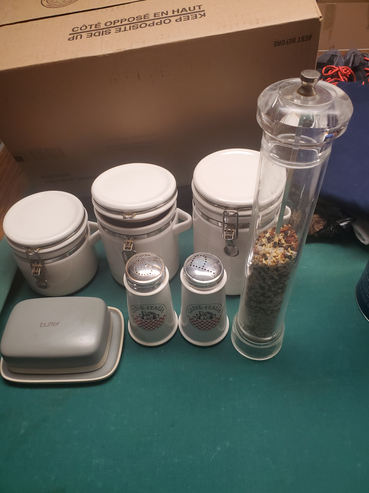 Kitchen Canister Set with Spices 💚 🥕