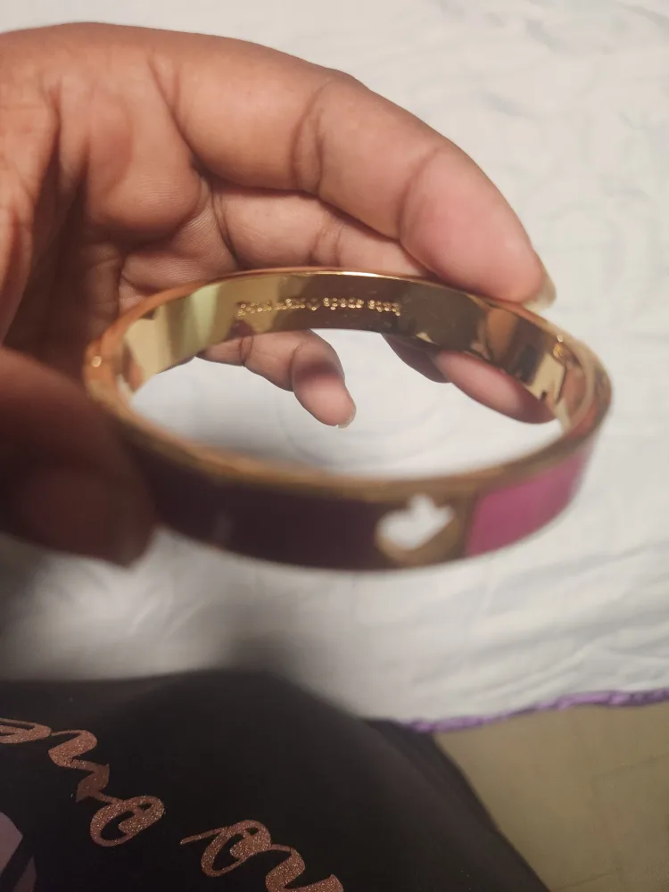 Kate Spade Pink & Gold Bangle Bracelet image indicator(2)