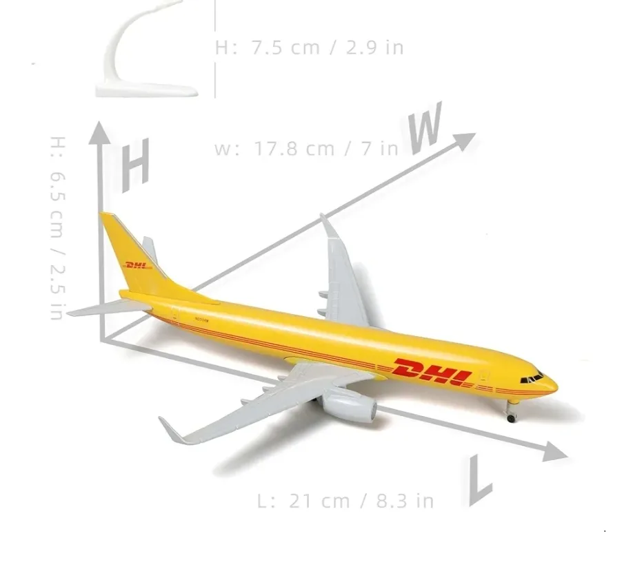 DHL Boeing 737-800 Airplane Model 1:300 image indicator(3)