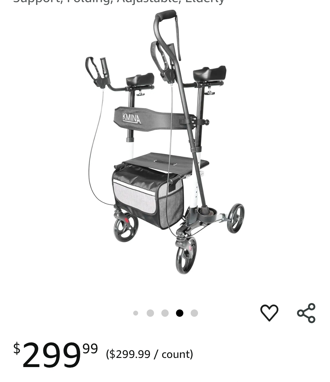 upright rollator walker