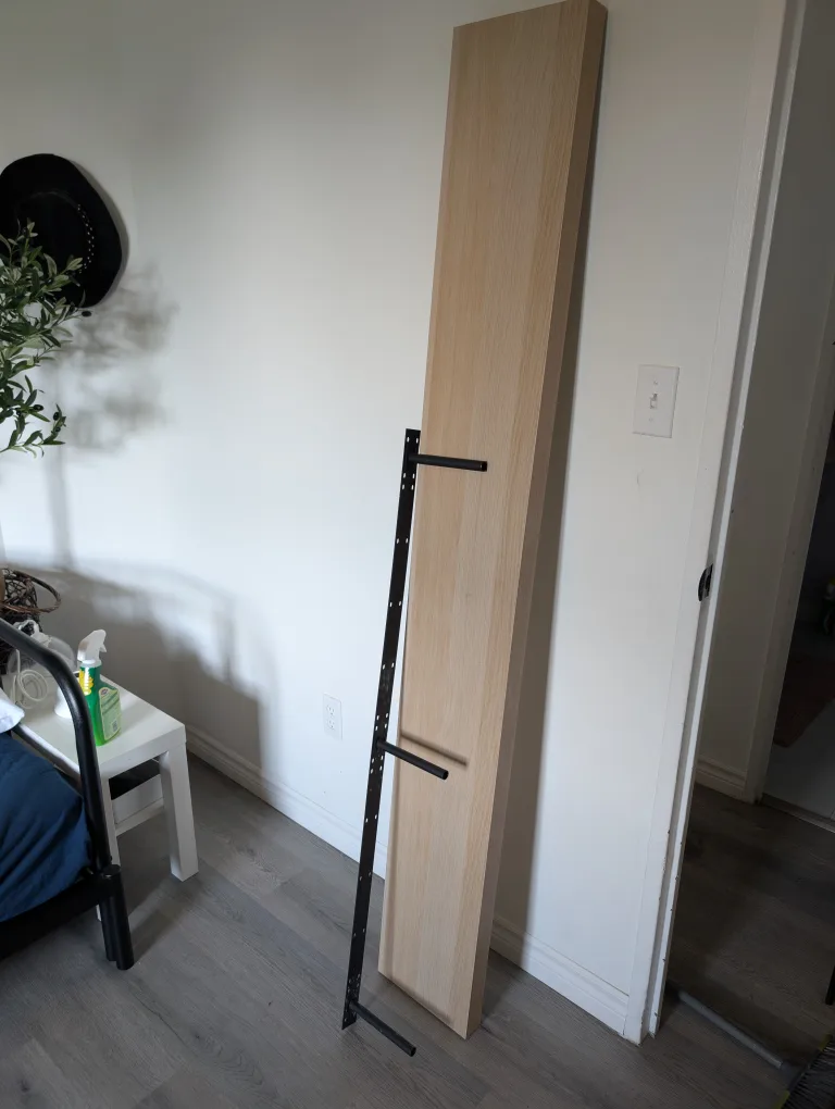 Tall Wooden Wall Shelf image indicator(2)