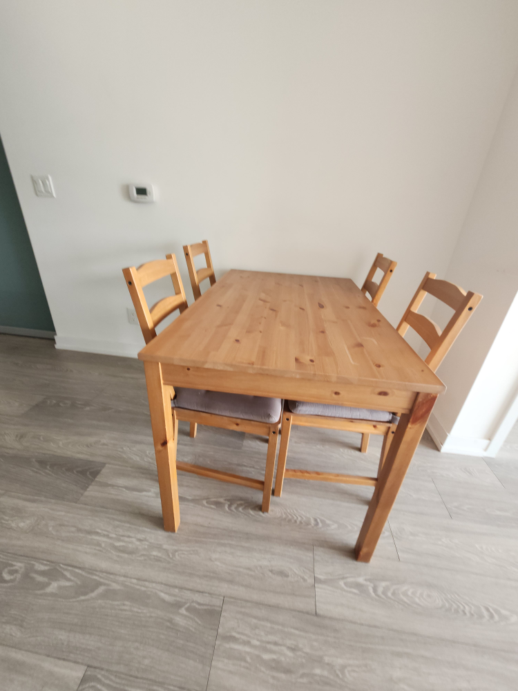 IKEA HÄGERNÄS Table and 4 chairs, antique stain pine - photo 2