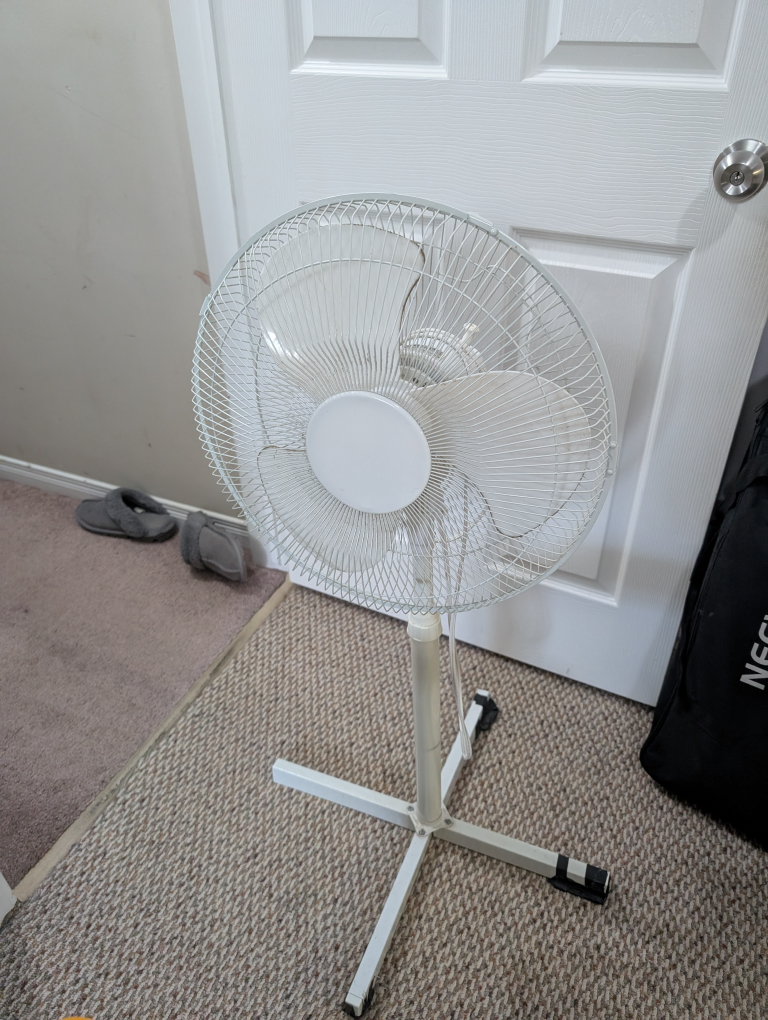 White Pedestal Fan not working
