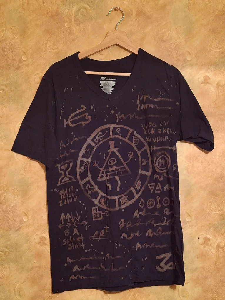 Graphic T-Shirt bleach art design image indicator(3)